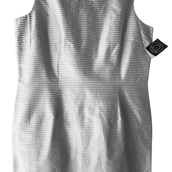 NWT | JG HOOK PURE SILK SAGE GREEN GINGHAM CHECK DRESS FULLY LINED | SIZE: 16 - Picture 4 of 8